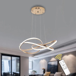 2024 Gold Gray Chrome Modern LED Chandelier For Living Dining Room APP Control Hanging Lndoor Lighting Ceiling Chandelier Lamp - Image 3