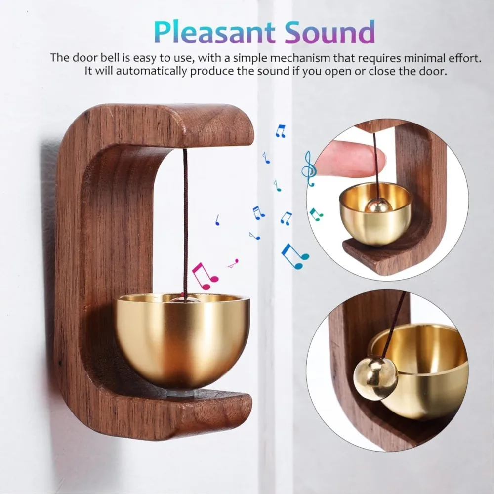 Brass Bell Wind Chime Home Decor Doorbell Chime for Outdoors Door Bell Bells for Door Shopkeeper Bell Entry Chime Home Wind Bell - Image 6