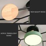 Modern 3 Different Colors LED Chandelier suitable for Living room Bedroom Hotel Study room Home decoration indoor Lighting - Image 5
