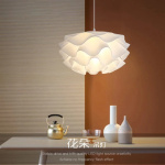 Modern Creative Led Pendant Lamps Bedroom Dining Table White Flower Chandeliers Living Room Home Decor Light Indoor Fixture 2024 - Image 3