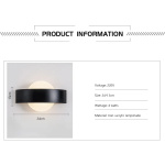 4W LED Wall Light Indoor Kitchen Dining Room Decoration Lamp Fixture Balcony Light Corridor Wall Lamp Iron & Acrylic AC220V - Image 3