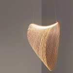 Wood Pendant Lamp Staircase Kitchen Restaurant Shop Homestay Hanging Light Home Deco Art Luminaires 2024 Modern Led Chandelier - Image 4