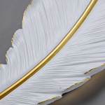 Modern decoration Luxury indoor Living room Bedroom Creative Feather Lights Resin sconce Nordic Wall Lamp Led Wall Lamp Light - Image 4