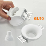 Recessed Gypsum Downlight Ceiling Light GU10 LED Anti-Glare Embedded Borderless Spotlight Living Room Corridor Indoor lighting - Image 2