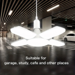 E27 Fan Foldable 28W LED Bulb AC220V/110V 40 Bulb Deformation for Home Ceiling Lights Warehouse and Garage White Light6500K Bulb - Image 6