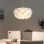 Modern Creative Led Pendant Lamps Bedroom Dining Table White Flower Chandeliers Living Room Home Decor Light Indoor Fixture 2024