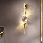Postmodern Luxury Creative Lamp LED Lighting Scones Indoor Fixtures Brass Crystal Up Down Wall Light - Image 3