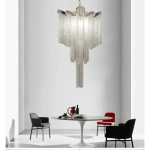 Modern Led Lights Ceiling Pendant Light for Of Artistic Customization Aluminum Pendant Lighting Fixture Tassel Living Room - Image 5