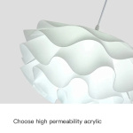 Modern Creative Led Pendant Lamps Bedroom Dining Table White Flower Chandeliers Living Room Home Decor Light Indoor Fixture 2024 - Image 5