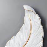 Modern decoration Luxury indoor Living room Bedroom Creative Feather Lights Resin sconce Nordic Wall Lamp Led Wall Lamp Light - Image 5