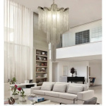 Modern Led Lights Ceiling Pendant Light for Of Artistic Customization Aluminum Pendant Lighting Fixture Tassel Living Room - Image 3