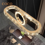 Modern luxury LED home decoration with chandelier living room with chandelier dining room with chandelier bar indoor lighting