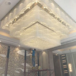 Luxury Classy Modern Chandelier Light Style Square suitable for your large areas like Hotel Lobby Living Room etc