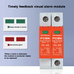 2P DC SPD 500V 600V 800V 1000V 20KA~40KA House Surge Protector Protective Low-voltage Arrester Device 275VAC 385VAC - Image 3