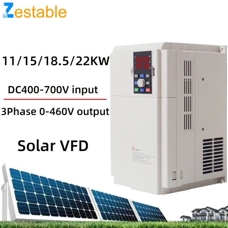 kf-S34209c299bbe4b07ba9cbbb0fe60053fC Solar VFD DC250-880V to 3PH 380V 11/15/18.5KW Variable Frequency Drive Converter for Motor Speed Control Inverter - Image 1
