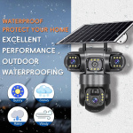4G 12MP Solar Camera PTZ Outdoor Auto Tracking Night Vision IP Camera Solar 8000mAh Battery Recharge 3 Screens Human Detection - Image 4