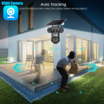 4G 12MP Solar Camera PTZ Outdoor Auto Tracking Night Vision IP Camera Solar 8000mAh Battery Recharge 3 Screens Human Detection - Image 3