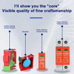 2P DC SPD 500V 600V 800V 1000V 20KA~40KA House Surge Protector Protective Low-voltage Arrester Device 275VAC 385VAC - Image 5