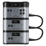 3600W 4000W Portable Power Station 7 x 2048Wh Expansion Batteries 30amp APP Control Solar Generator