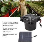 Solar Fan Solar Exhaust Fan Efficient Heat Dissipation Ventilation 50W Solar Panel Fan Kit 5‑12V Solar Powered Mini Ventilator - Image 6
