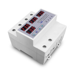 100A 63A 3 phase 3P+N Din rail phase selector adjustable Over and Under Voltage current protection Monitor Relays Protector - Image 6