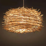 Bamboo Weaving Chandelier Light Elegant Decor for Cafe,Bushbar, Hotel etc - Image 3