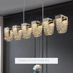 Modern Metal Gold Long Chandelier Pendant Light beautiful Decor for Home, Offices e.t.c - Image 3