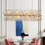 Modern Nordic Chandelier Bulb Led Pendant Light Decorative Hanging Crystal Chandelier for Living, bedroom, Dining e.t.c - Image 2