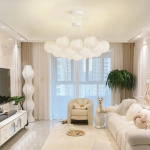Planet Chandelier with high quality colored balls Modern Popular For Living Room Sitout etc - Image 2