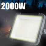 2000W Outdoor Solar Portable High-Power LED Ultra Bright Waterproof Outdoor Camping Charging Emergency Lighting Handheld Light