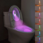 LED Smart Motion Sensor Night Light, Toilet Seat Lights, USB rechargeable, 8-Color Lamp for Home, Corridor, WC Luminaria Decor - Image 2