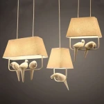 2024 New Modern Art Design Living Room Lights Simple Creative Restaurant Decorative Bird Chandelier