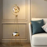 Full Sky Star Floor Light LED Glass Gold Black Living Room Bedhead Hotel Bedroom Floor Light Romantic Room Decoration Lighting