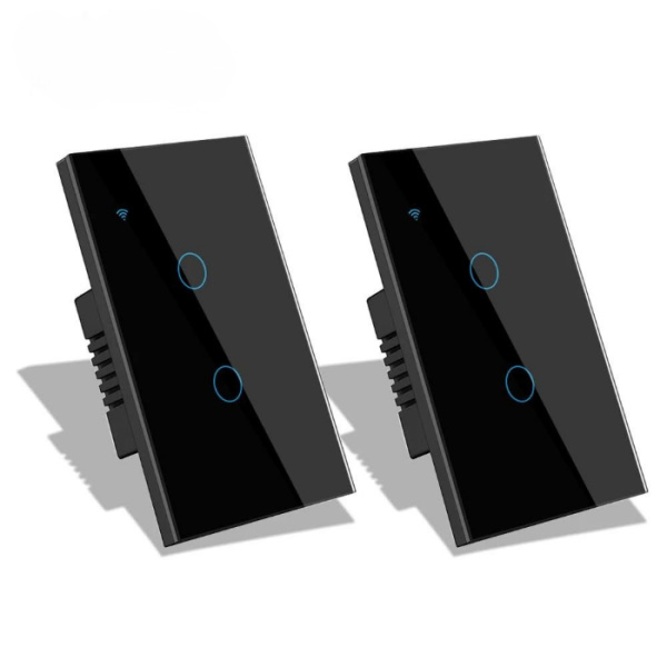 Tuya WiFi US Smart Switch Stair Switches Touch Sensor LED1/2/3Gang Lights Interruptor 2way Control Google Smart Home Glass Panel