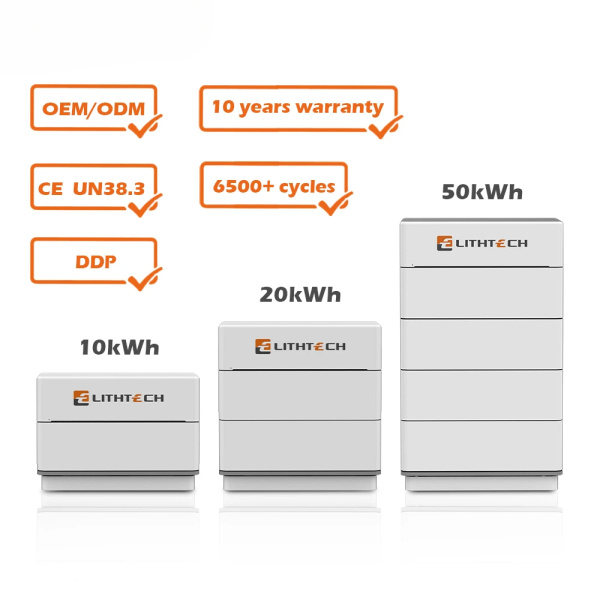 LITHTECH solar lithium high voltage storage 48v 200ah lifepo4 battery batteries pack
