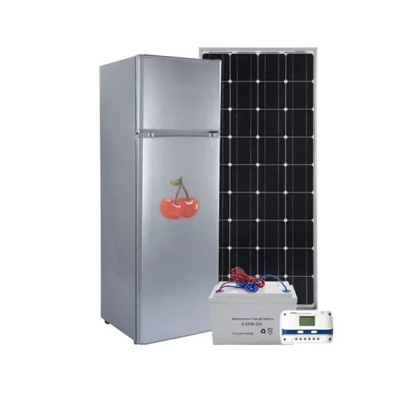 Capacity 268L DC 12/24V fridges deep freezers and solar display upright refrigerator