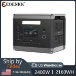 LiFePO4 Battery Q2501 Portable Power Station 2160WH With 2400W 4800W Peak AC Output Solar Generator for Garden Party