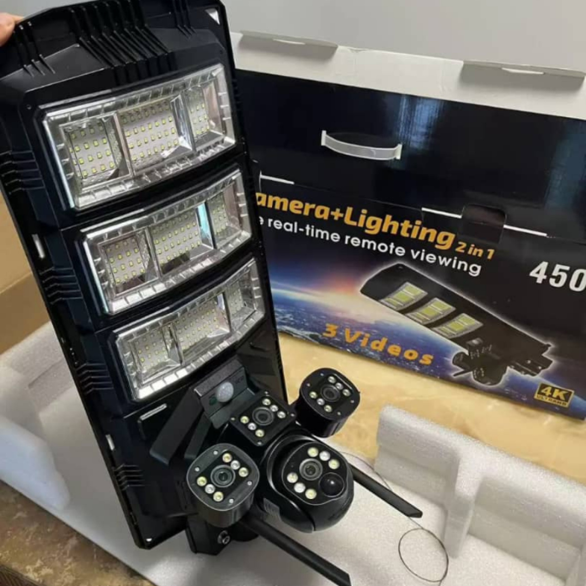 450Watts Solar Light With Camera 3 videos - Image 2