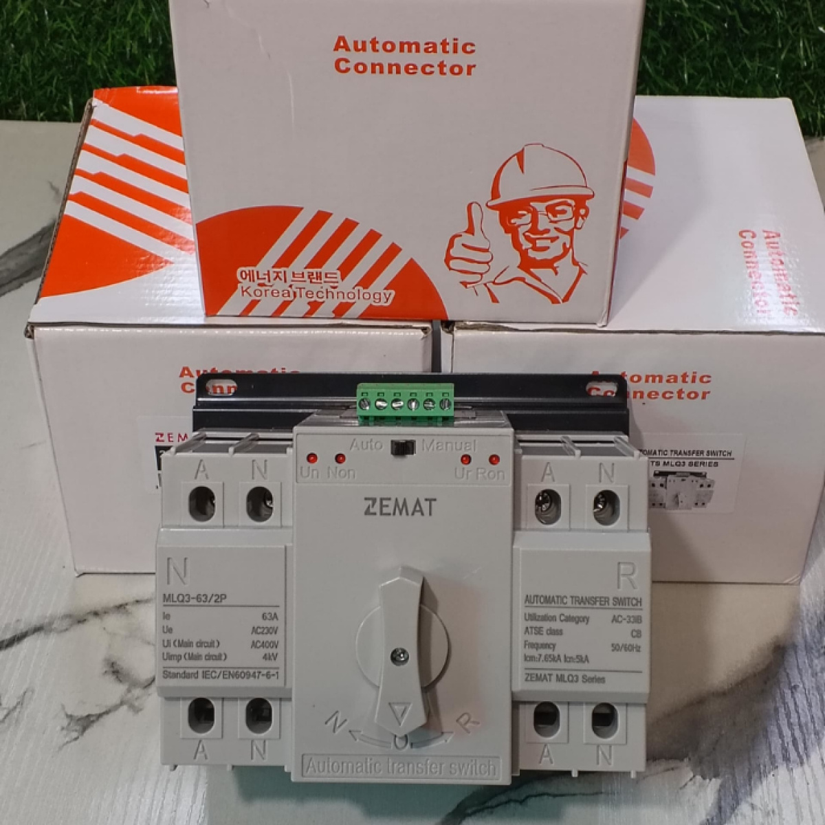 63Amps Intelligent Auto ChangeOver Automatic Transfer Switch ATS Single Phase - Image 1