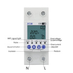 63Amps Tuya WiFi Smart Energy Meter Multifunctional Protector