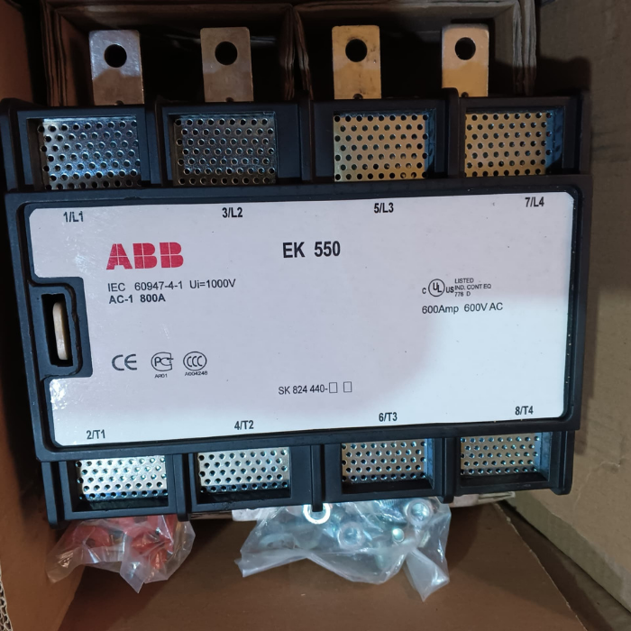 EK550-40-11 800Amps ABB 4pole 220-240VAC Magnetic Contactor - Image 1