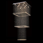 Modern Luxury Chandelier Rain Drop Decorative Light For Large Sitting Room, Hotel an Entertainment centers