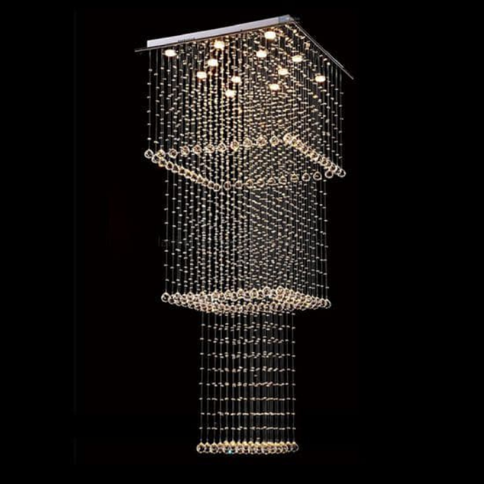 Modern Luxury Chandelier Rain Drop Decorative Light For Large Sitting Room, Hotel an Entertainment centers - Image 1