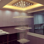 Modern Luxury Chandelier Rain Drop Decorative Light For Large Sitting Room, Hotel an Entertainment centers - Image 3