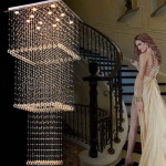 Modern Luxury Chandelier Rain Drop Decorative Light For Large Sitting Room, Hotel an Entertainment centers - Image 4