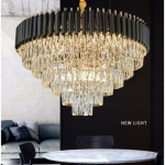 Modern Luxury Gold Crystal Chandelier Pendant Light For Home Spaces 600mm - Image 4