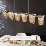 Modern Metal Gold Long Chandelier Pendant Light beautiful Decor for Home, Offices e.t.c - Image 2